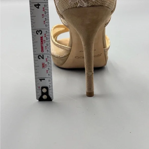 Jimmy Choo laced pattern D’Orsay high heels - size 37 - Picture 14 of 16